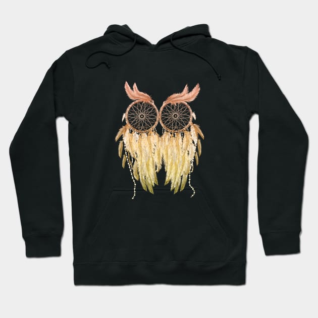 Dream Catcher Owl Hoodie by digitaldoodlers